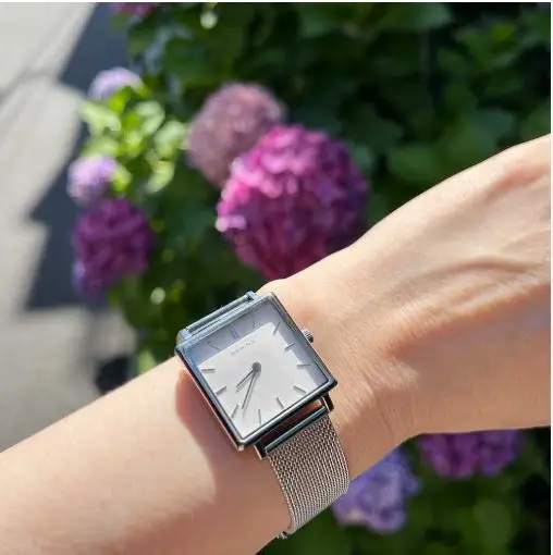 Bering Ladies Square White Dial Watch - Image 2