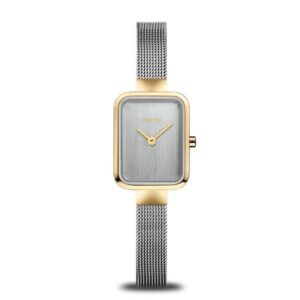 Bering Ladies BI Tone Square Mesh Watch