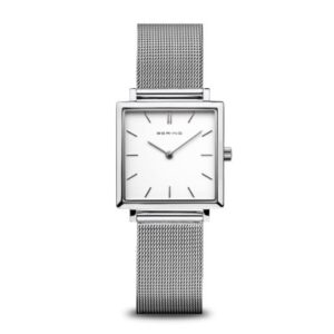 Bering Ladies Square White Dial Watch