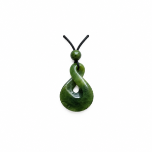 Greenstone Figure 8 Pendant on Cord