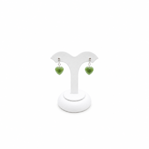 Greenstone Heart Earrings