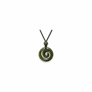 Greenstone Spiral Pendant