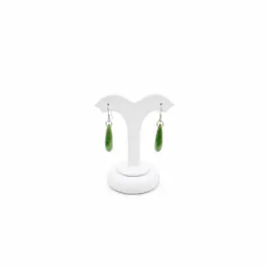 Greenstone Teardrop Hook Earrings
