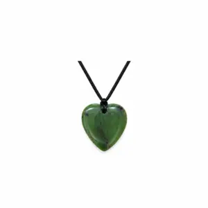 Greenstone Heart 25mm Pendant