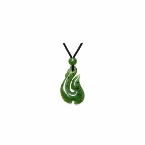 Greenstone Fishhook Pendant 2.5cm on Cord