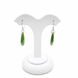 Greenstone Teardrop Hook Earrings