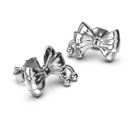 Stolen Girlfriends Club Pierced Bow Earrings - Image 2