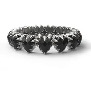 Stolen Girlfriends Club Sterling Silver Love Claw Eternity Ring