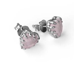 Stolen Girlfriends Club Sterling Silver Love Claw Earrings - Image 2