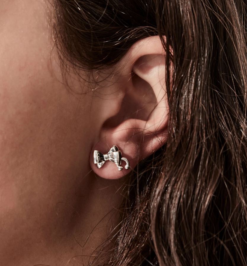 Stolen Girlfriends Club Pierced Bow Earrings - Image 3