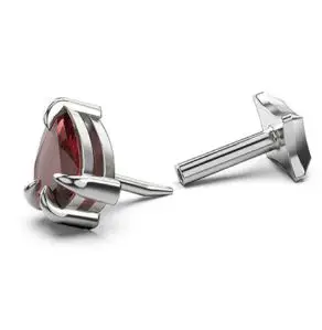 Stolen Girlfriends Club Teardrop Garnet Talon Flat Back Earring - Image 3