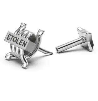 Stolen SS Barb Flat Back Earring - Image 3