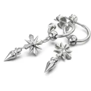 Stolen SS Gothic Star Spike Earrings