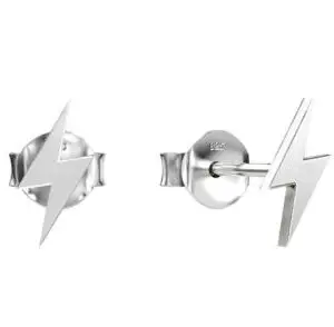 Stolen SS Lightning Bolt Stud Earrings