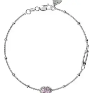 Stolen Girlfriends Club Dahlia Heart Bracelet – Pink Amethyst