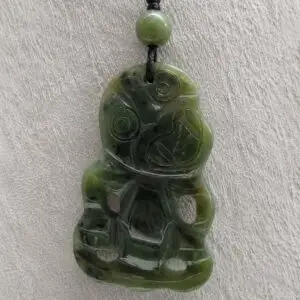Greenstone Tiki Pendant