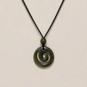 Greenstone Spiral Pendant