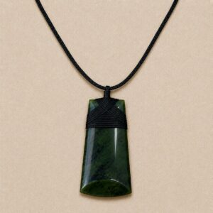 Greenstone Toki Pendant on Cord