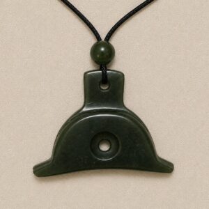Greenstone Shepherd's Whistle Pendant on Cord