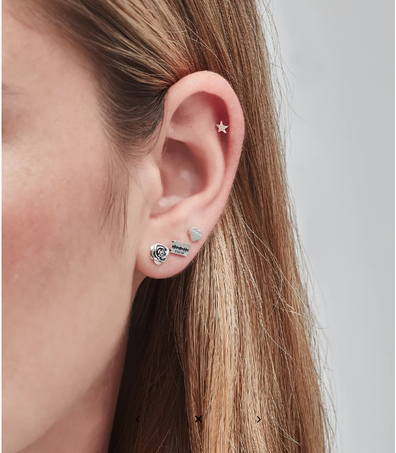Stolen Girlfriends Club Rose Flat Back Earring - Image 3