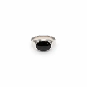 Men's Sterling Silver Greenstone Ring