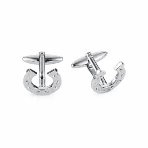 Stainless Steel Horseshoe Cufflinks
