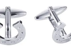 Stainless Steel Horseshoe Cufflinks