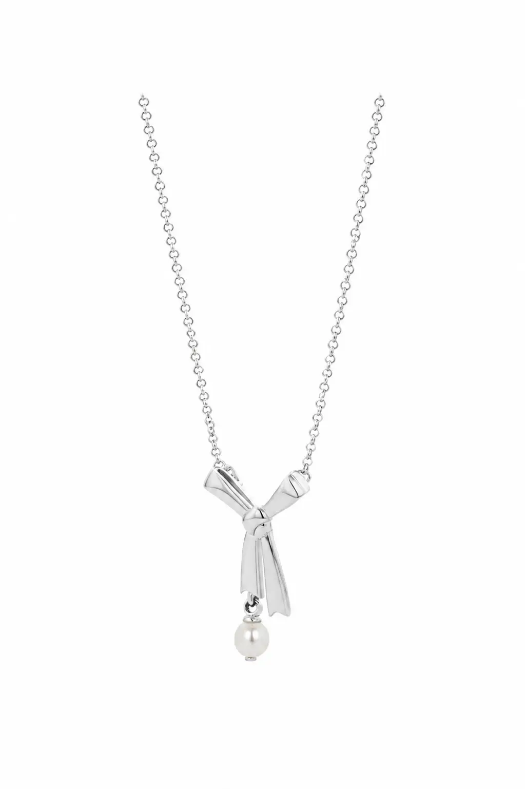 Pearl Bow Necklace