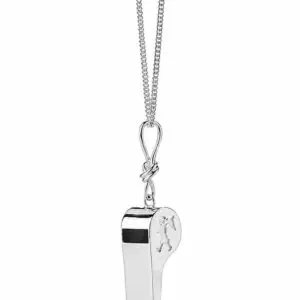 Karen Walker Navigator's Whistle Necklace – Silver