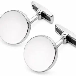 Stainless Steel Round Cufflinks