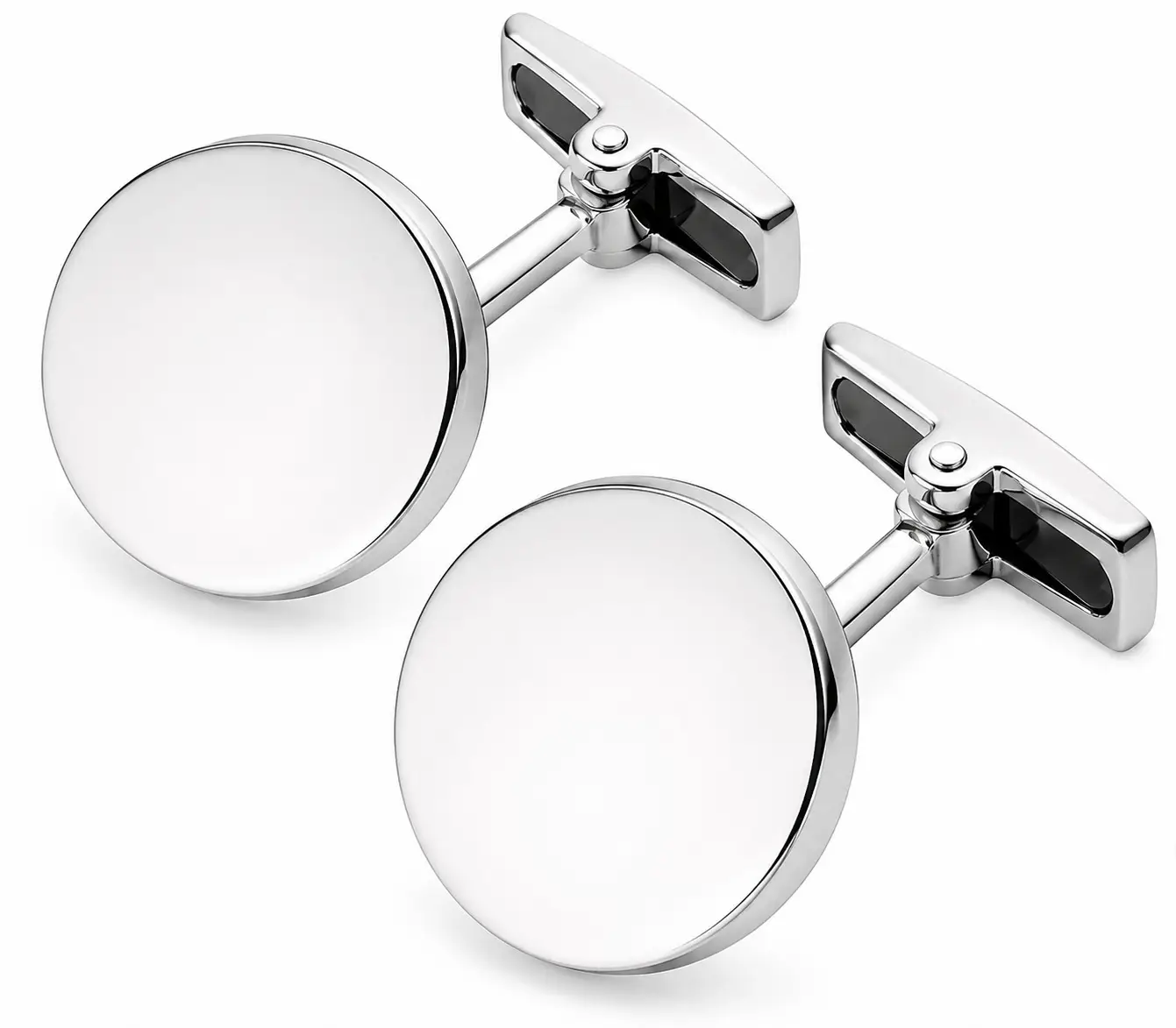 Stainless Steel Round Cufflinks