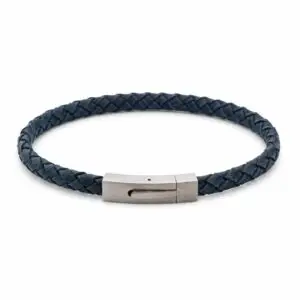 Braided Suede & Steel Calabria Bracelet – Ocean