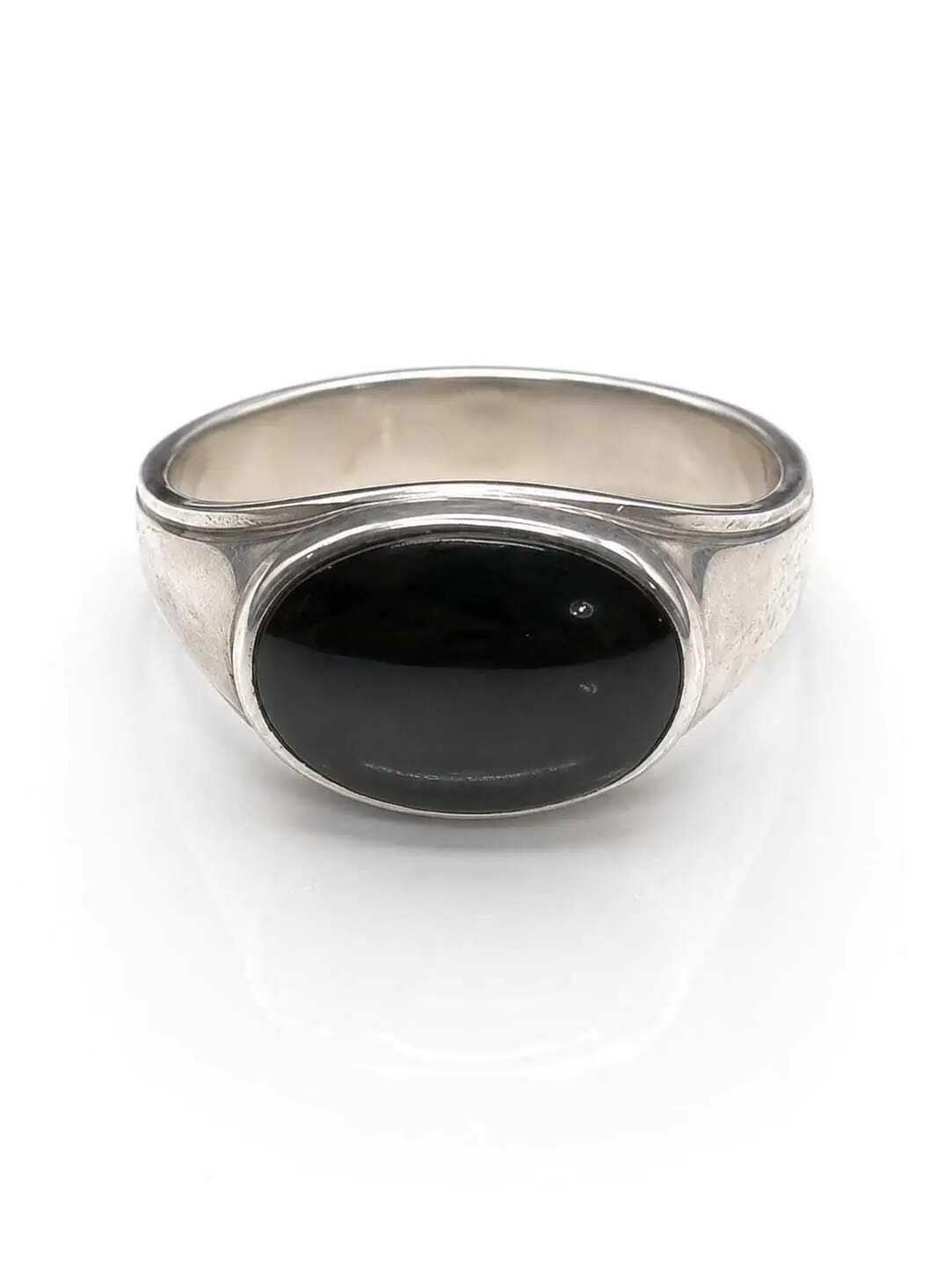 Men's Sterling Silver Greenstone Ring
