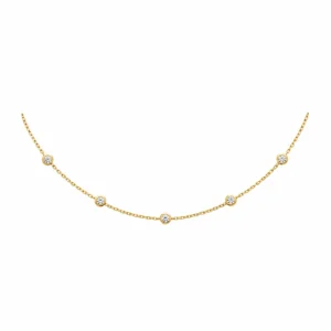 Lilly May - 18ct Yellow Gold Plated CZ Pendant Necklace
