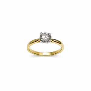 18ct Yellow Gold 1ct Diamond Solitaire Ring