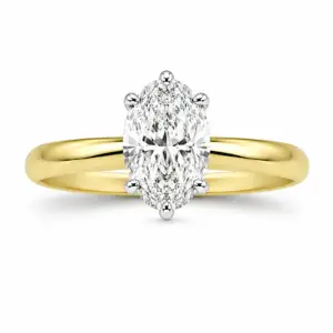 18ct Yellow Gold 2.03ct Oval Lab-Grown Diamond Ring