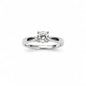 Platinum Diamond Solitaire Ring