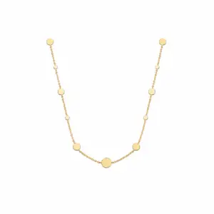 Lilly May - 18ct Yellow Gold Plated Multi Disc Necklace